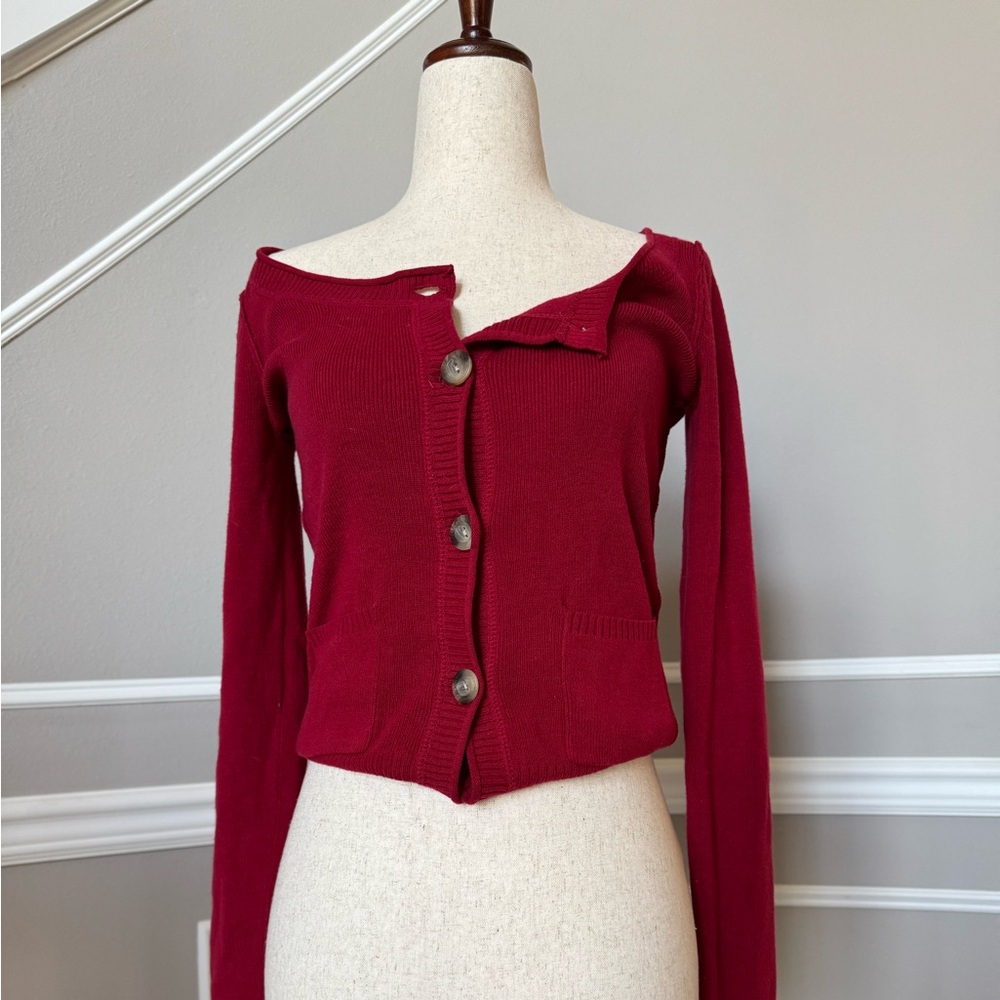 NWOT Aeropostale Red Knit Sweater